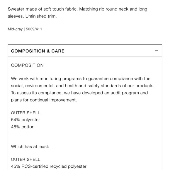 Zara soft sweater, mid-grey, size L - Picture 2 of 10